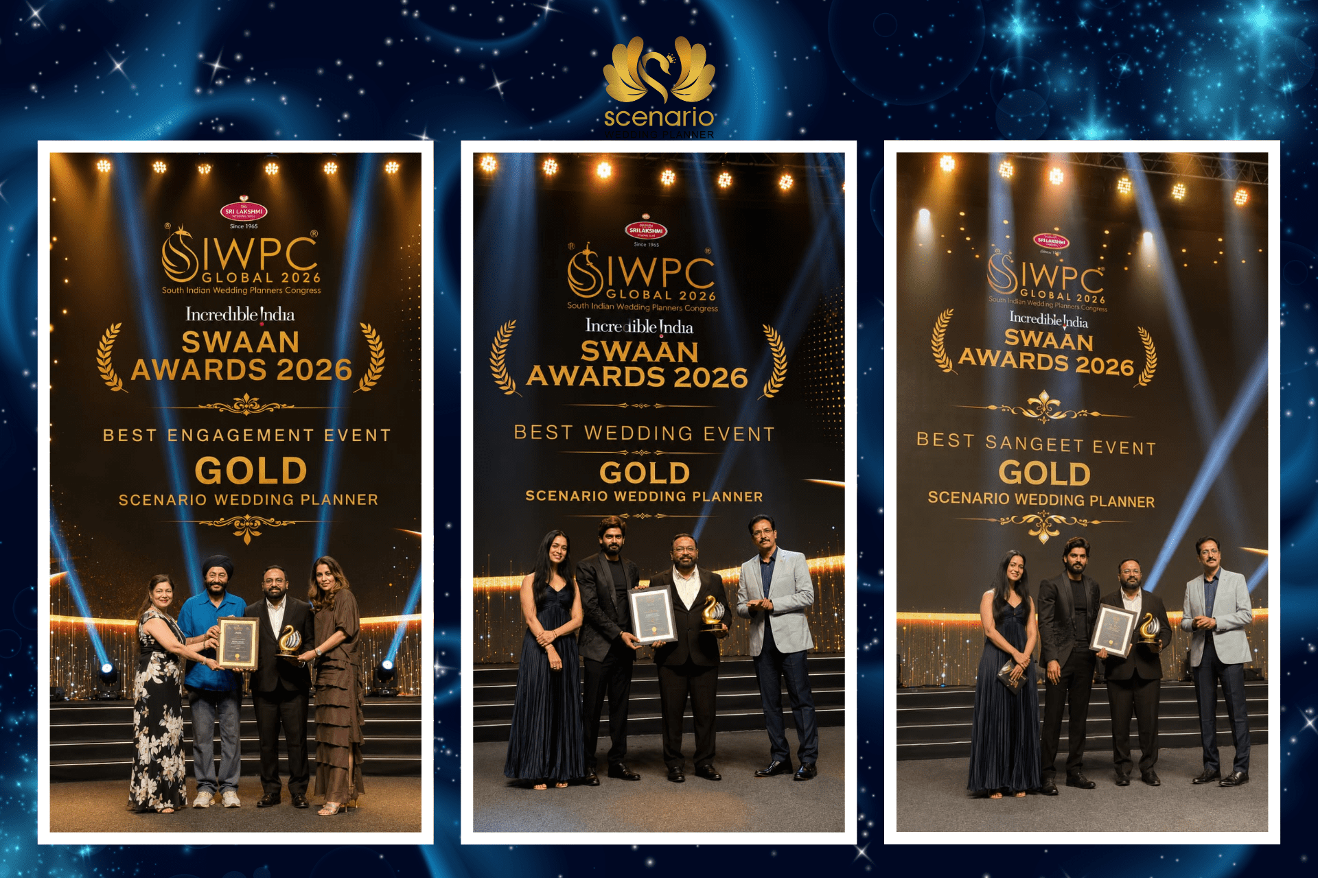 Scenario Weddings Wins Three Gold Awards at SIWPC Global 2026
